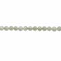 Filo di perline di giadeite naturale, rotondo, diametro 6 mm, foro 1 mm, circa 64 perline/filamento, 15~16"