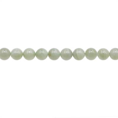 Natural Jadeite Beads Strand Round Diameter 9mm Hole 1mm About 45 Beads/Strand 15~16"