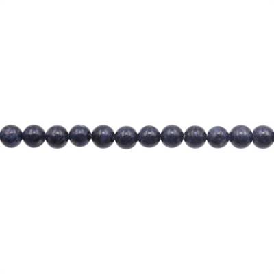 Natural Sapphire Beads Strand Round Diameter 6mm Hole 1mm About 68 Beads/Strand 15~16"