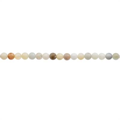 Natural Mix Color Amazonite Beads Strand 3mm Round Hole 0.7mm About 131 Beads/Strand 15~16"