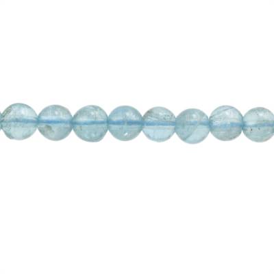 Natural Apatite Beads Strand Round Diameter 5mm Hole 0.8mm About 82 Beads/Strand 15~16"