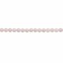 6 mm naturale Morganite perline filo foro rotondo 0,8 millimetri circa 66 perline / filo 15 ~ 16 "