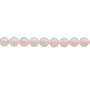 Perles Morganite rose ronde sur fil Taille 12mm de diamètre trou 1.0mm  Environ 33perles/fil 15~16"