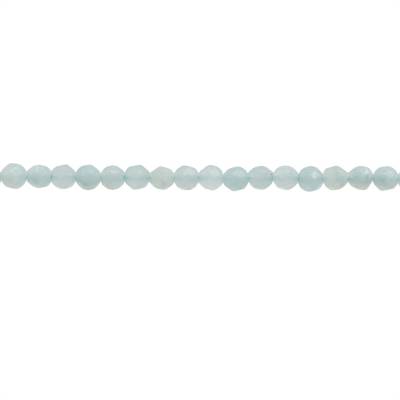 Natural Amazonite Beads Strand Faceted Round Diameter 3mm Hole 0.6mm About 127 Beads/Strand 15~16"