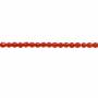 Rote Achate facettierte runde Perlenkette Durchmesser 3mm Durchmesser des Loch 0.6mm ca. 140 Stck / Strang 15~16"