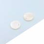 Bianco Madreperla Shell disco ciondolo Charm Size8mm Hole0.8mm 10 pezzi / confezione