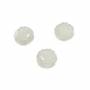 Brin de perles de nacre blanche shellﾠ, Rose, Diamètre 12mm, Trou 0,7mm, 15 perles/brin