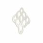 White Mother-Of-Pearl Sea Shell Charms Chinese Knot 25x40mm 2pcs/Pack