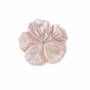 Pink Mother-of-pearl Shell  Flower Charm Beads 28mm  Hole 1mm 2pcs/Pack