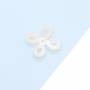 中国結び形白色マザーオブパール 貝殻 15mm x 6個/パック