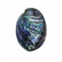 Natürliches Perlmutt, fächerförmige Abalone-Schale, Größe 120x88 mm, 1 Stück / Packung