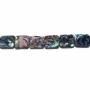 Collier de perles rectangulaires en coquillage d'Abalone/Paua, taille 14x14 mm, trou 1 mm, environ 28 perles/collier, 15 ~ 16"