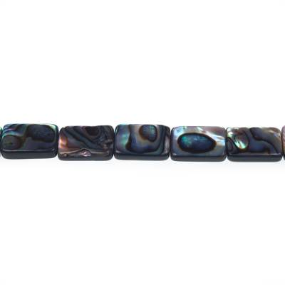 Perles colorées en Abalone/Paua, diamètre 8x12mm, trou 0.8mm, environ 33 perles/brin, 15~16"