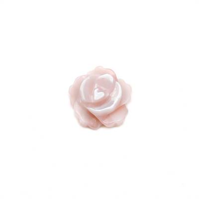 Pink Mother-of-Pearl Shell Rose Size8mm Hole1mm 10pcs/Pack