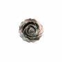 灰色玫瑰花珍珠母貝殼 25毫米   孔徑 1毫米  4個/包