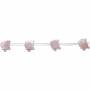 Perles de nacre rose petit mouton, 11x14mm, trou 0.7mm, 15 perles/brin