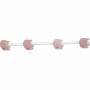 Petit éléphant perles de nacre rose, 9x11mm, trou 0.7mm, 15 perles/brin