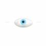 Белая раковина Перламутровые бусины Злой глаз Размер7x14мм Отверстие0.8мм 10шт/упак