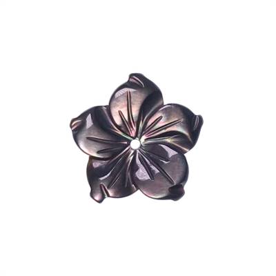 Серый перламутр раковина цветок шарм Размер11.5 мм отверстие0.8 мм 12 шт/упак