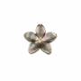 五葉花灰色珍珠母貝殼14毫米  孔徑 0.8毫米  10個/包