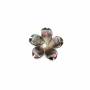 五葉花灰色貝殼珍珠母 8毫米  孔徑 0.8毫米  20個/包