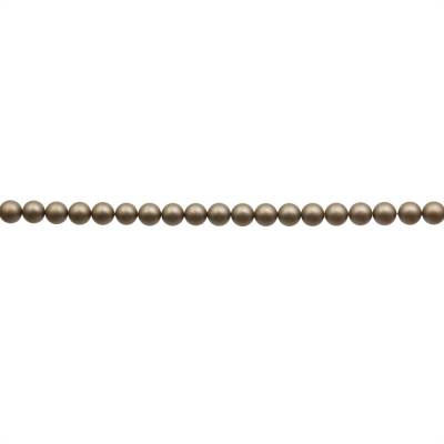 Perlas de concha nácar electrochapada Diámetro4mm Agujero0.6mm Aproxi 96cuentas/tira