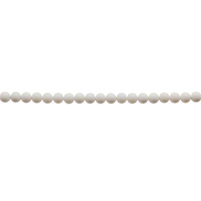 Multi-Color Plated Matte Shell Pearl Round Beads Strand 4mm Hole 0.6mm About 96 Beads/Strand 15~16"