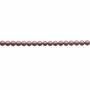 Шар 6мм бусы из перламутра разного цвета  гальванические шарики  отв.0.8мм  примерно 66 бусинок/нитка  длина 39-40см