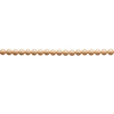 Perlas de Concha Nácar electrochapada Diámetro6mm Agujero0.8mm Aproxi 66cuentas/tira