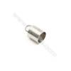 304 Stainless Steel Cord Ends   Size 8x13mm  Inner Diameter 6.5mm  Hole 3.3mm  140pcs/pack