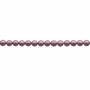 Perlas de Concha Nácar electrochapada Diámetro10mm Agujero0.8mm Aproxi 40cuentas/tira