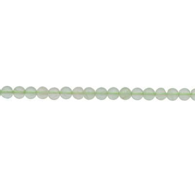 Natural Green Fluorite Beads Strand Round 6mm Hole 0.8mm 15~16"/Strand