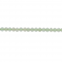 Шар 6мм Бусы "Флюорит"  шарик  зелёные  отв. 0.8мм   длина 39-40см