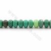 Rouleaux de perles d'agate verte naturelle, Abacus (facettes), taille 8x13mm, trou 1mm, 15~16"/rangée