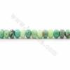 Fili di perle di agata verde naturale, abaco (sfaccettato), dimensioni 5x7 mm, foro 0.8mm, 15~16"/filo
