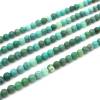 Rouleaux de perles d'agate verte naturelle, ronde, diamètre 12mm, trou 1mm, 15~16"/rangée