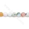 Heated Fire Agate Beads Strand Faceted Round  Diameter 10mm  Hole 1.2mm  Length 39~40cm/Strand