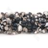 Perles d'agate de feu teintées, diamètre 6mm, trou 1.2mm 15~16''/cordeau