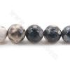 Perles d'agate de feu teintées, diamètre 10mm, trou 1.2mm 15~16''/cordeau