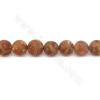 Collier de perles d'agate Dzi tibétaines antiques et chauffées de diamètre rond 10mm, trou 1.2mm, longueur 39~40cm /cordeau