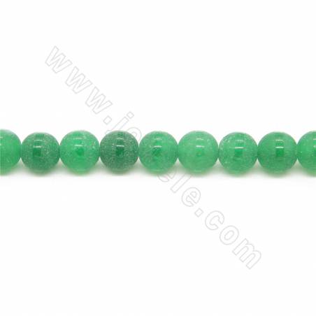 Collier de perles d'agate tibétaine Dzi chauffées et mates Diamètre rond 8mm Trou 1.2mm Longueur 39~40cm/Chaîne