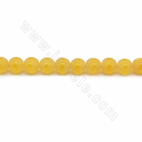 Collier de perles d'agate tibétaine Dzi chauffées et mates Diamètre rond 8mm Trou 1mm Longueur 39~40cm/Chaîne
