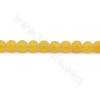 Collier de perles d'agate tibétaine Dzi chauffées et mates Diamètre rond 8mm Trou 1mm Longueur 39~40cm/Chaîne