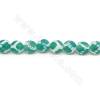 Heated Tibetan Dzi Agate Beads Strand Faceted Round Diameter 10mm Hole 1.5mm Length 39~40cm/Strand