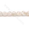 Rouleau de perles d'agate tibétaine chauffée Dzi à facettes rondes Diamètre 10mm Trou 1.2mm Longueur 39~40cm/Rouleau