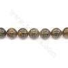 Perles agate de veines de dragon chauffé ronde sur fil Taille 20mm trou 2mm 15~16"/fil