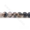 Perles d'agate naturelle noire blanche veine de dragon perles ronde diamètre 6mm trou 1.2mm 15~16''/cordeau