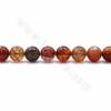 Rouleaux de perles d'agate naturelle de veines de dragon, rondes, taille 10mm, trou 1.2mm, 15~16"/rangée