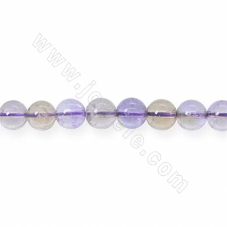 紫黃晶串珠 圓形 直徑10毫米 孔徑1毫米 長度39-40厘米/條