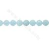 Natural Aquamarine Beads Strand  Star Cut Faceted Size 8x10mm Hole 1mm 39-40cm/Strand